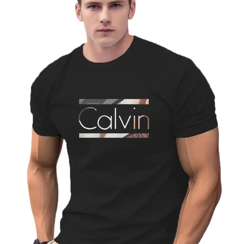 Calvin Klein Black Graphic Short Sleeve Tee